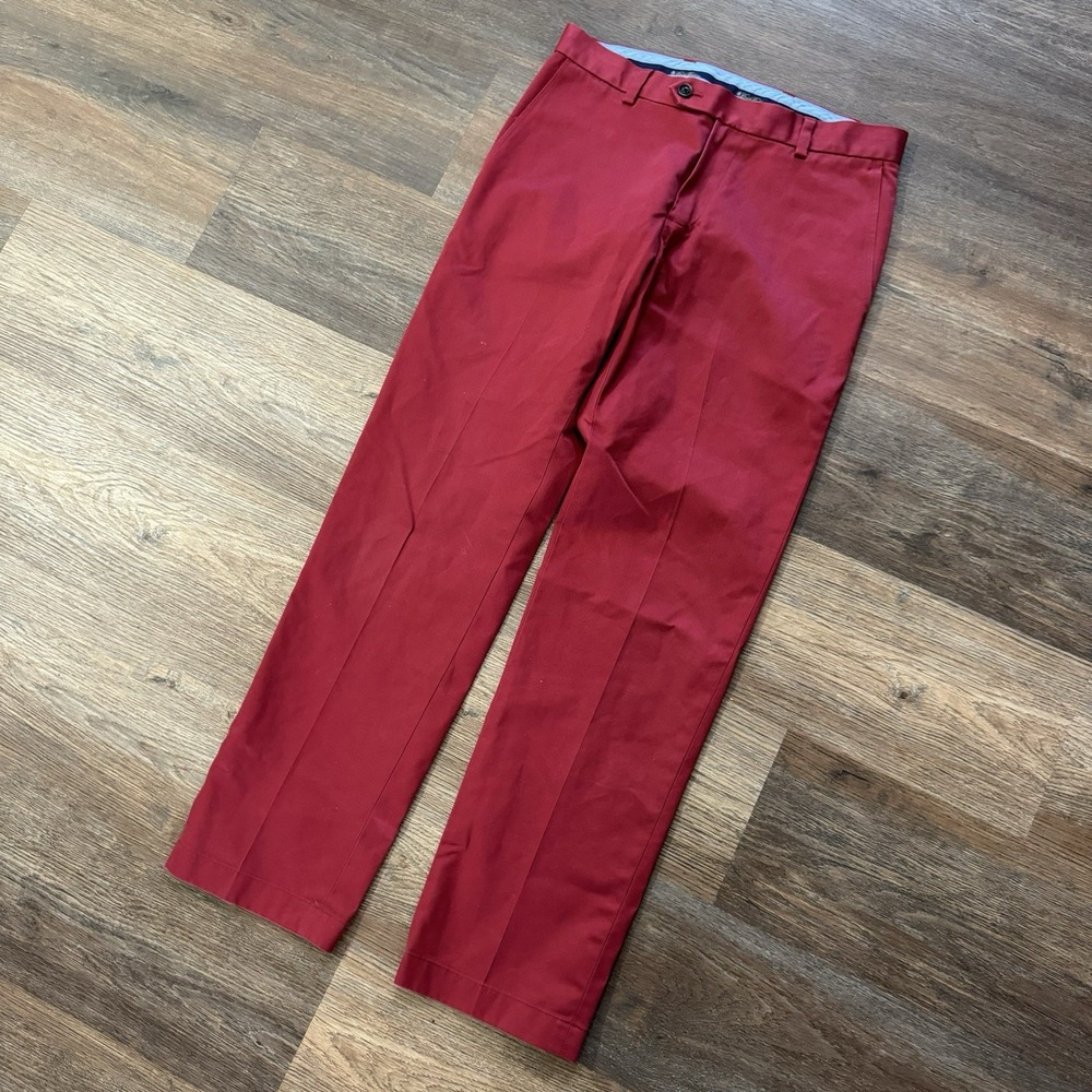 Brooks Brothers‎ Lightweight Advantage Chino Milano Sz 30x30 Red Business Casual